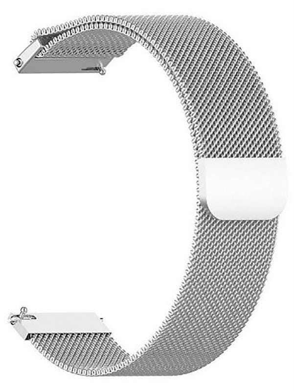 Ремешок BeCover Milanese Style для Xiaomi Amazfit Bip (20mm) Lite/Bip S Lite/GTR 42mm/GTS/TicWatch S2/TicWatch E/GTS 3/GTS 2 mini Silver (707683)