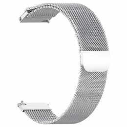 Ремешок BeCover Milanese Style для Xiaomi Amazfit Bip (20mm) Lite/Bip S Lite/GTR 42mm/GTS/TicWatch S2/TicWatch E/GTS 3/GTS 2 mini Silver (707683)