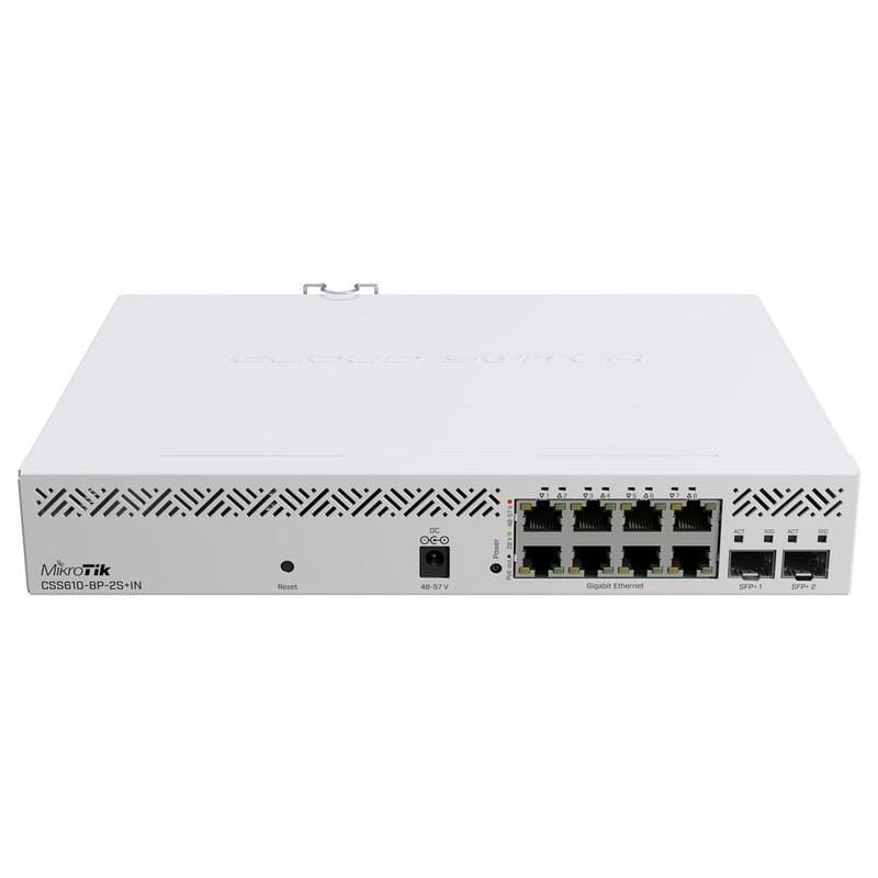 Коммутатор MikroTik CSS610-8P-2S+IN