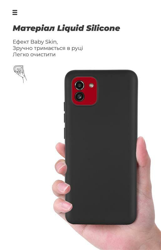 Чехол-накладка Armorstandart Icon для Samsung Galaxy A03 SM-A035 Black (ARM60875)