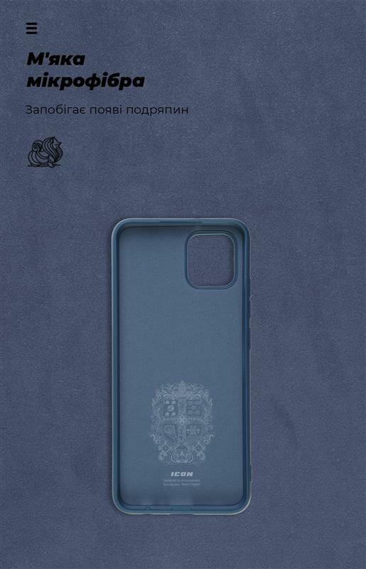 Чехол-накладка Armorstandart Icon для Samsung Galaxy A03 SM-A035 Dark Blue (ARM60876)