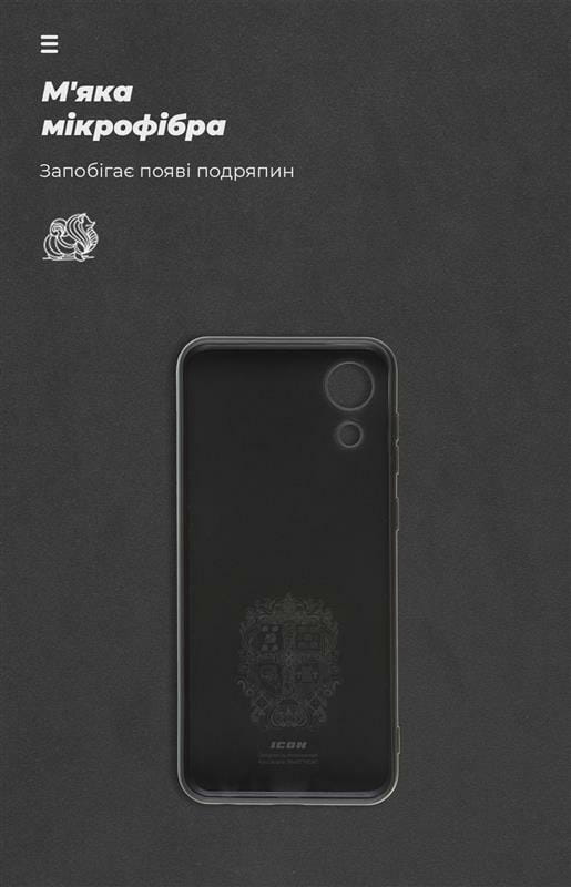 Чохол-накладка Armorstandart Icon для Samsung Galaxy A03 Core SM-A032 Black (ARM60878)