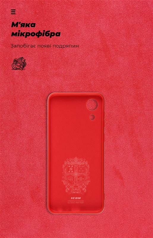 Чехол-накладка Armorstandart Icon для Samsung Galaxy A03 Core SM-A032 Red (ARM60881)