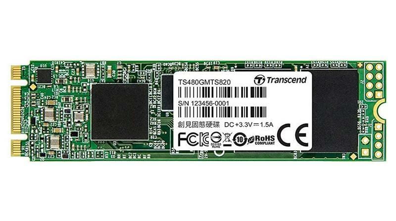 Накопитель SSD  480GB Transcend 820S M.2 2280 SATAIII 3D TLC NAND (TS480GMTS820S)