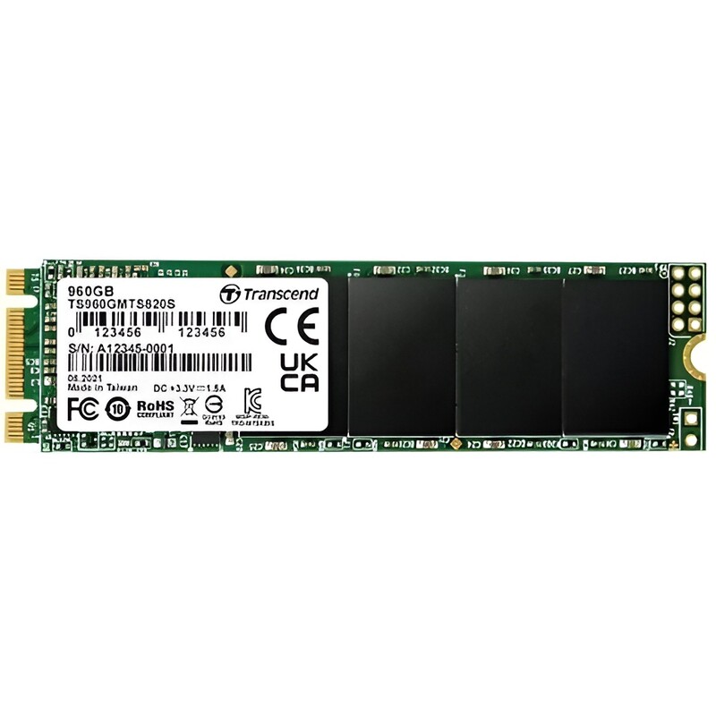 Накопичувач SSD  960GB Transcend 820S M.2 2280 SATAIII 3D TLC NAND (TS960GMTS820S)