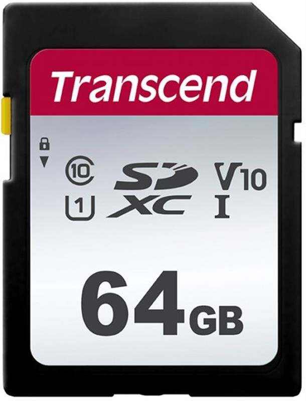Карта памяти SDXC  64GB UHS-I/U3 Class 10 Transcend 300S (TS64GSDC300S)