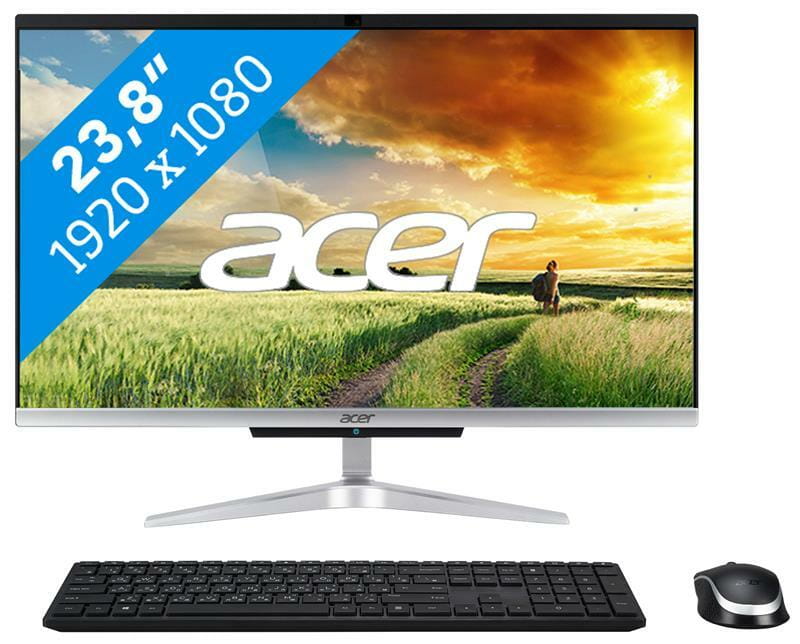 Моноблок Acer Aspire C24-420 (DQ.BFXME.001) Black/Silver