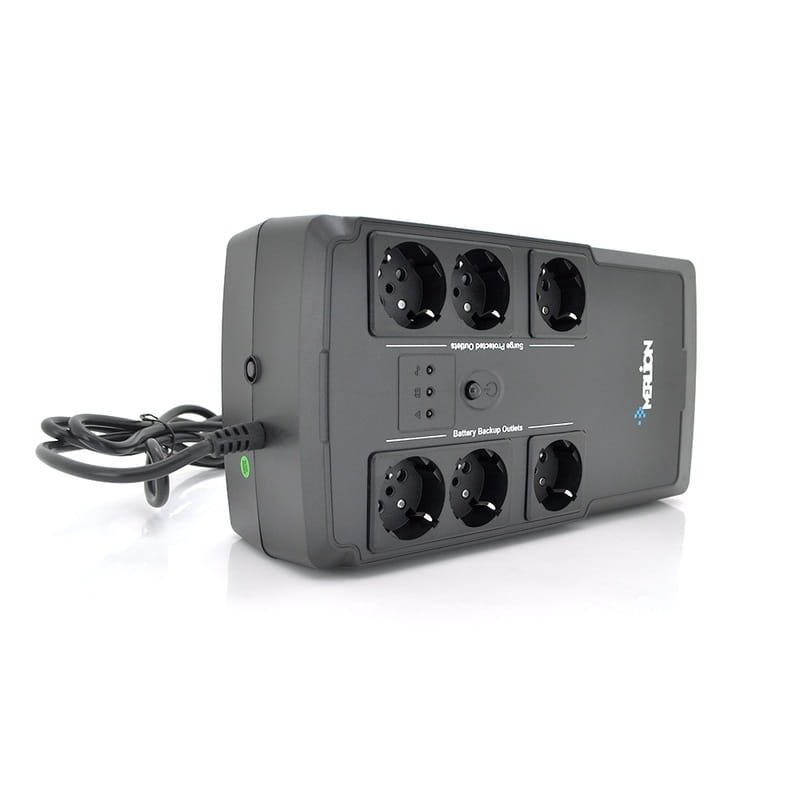 ИБП Merlion BUDA 400/11449, Lin.int., AVR, 6 x Schuko, пластик