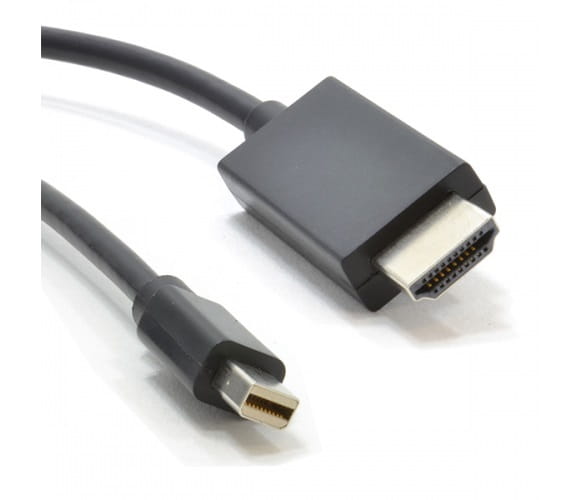 Кабель Voltronic mini DisplayPort - HDMI (M/M), 3 м, черный (YT-mnDP(M)/HDMI(M)-3m/10317)