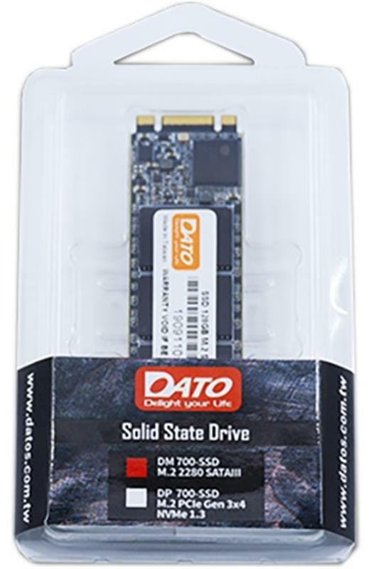 Накопичувач SSD 128GB Dato DM700 M.2 SATAIII 3D TLC (DM700SSD-128GB)