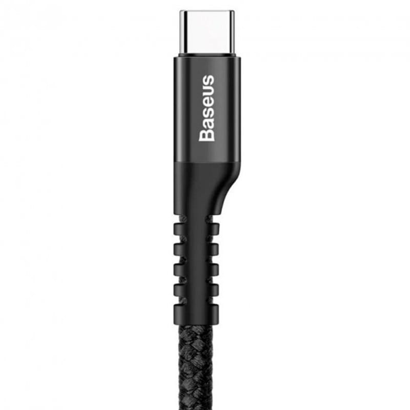 Кабель Baseus Fish eye Spring Data USB-USB-C, 1м Black (CATSR-01)