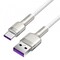 Фото - Кабель Baseus Cafule Metal 66W USB-USB-C, 1м, White (CAKF000102) | click.ua