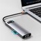 Фото - Концентратор USB-C Baseus Metal Gleam Series 8in1 Grey (CAHUB-CV0G) | click.ua