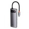 Фото - Концентратор USB-C Baseus Metal Gleam Series 5in1 Gray (CAHUB-CX0G) | click.ua