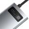 Фото - Концентратор USB-C Baseus Metal Gleam Series 4in1 Gray (CAHUB-CY0G) | click.ua