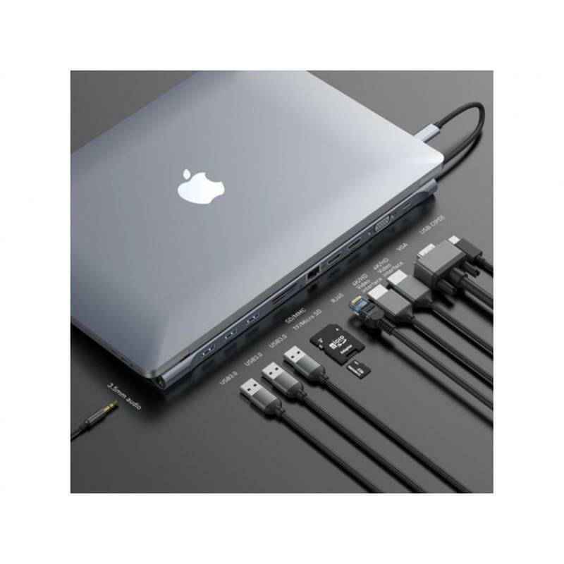 Концентратор USB-C Baseus Enjoyment Series Gray (CATSX-G0G)