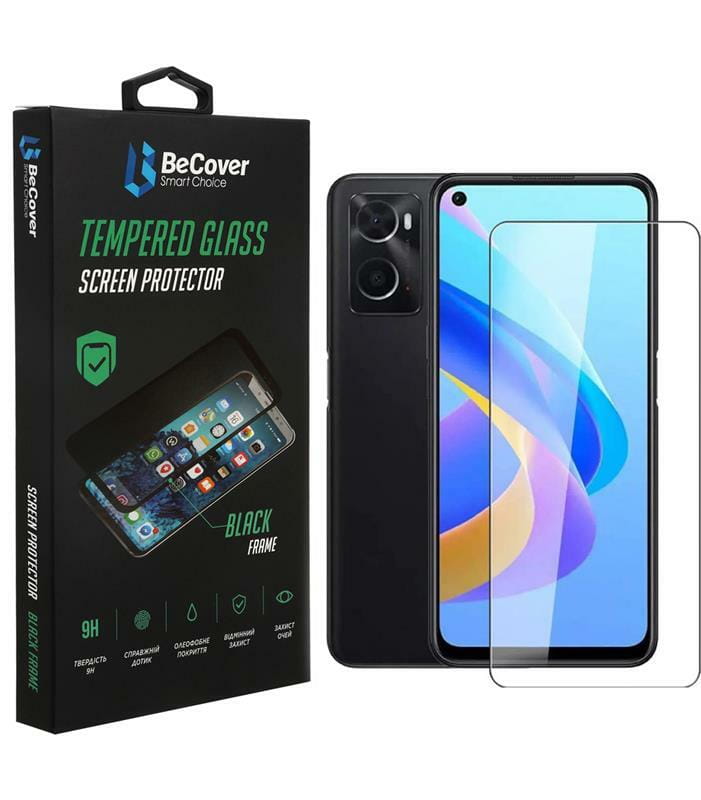 Защитное стекло BeCover для Oppo A76 Crystal Clear (707849)