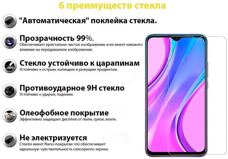 Защитное стекло BeCover для Xiaomi Redmi 10C/12C Crystal Clear (707862)