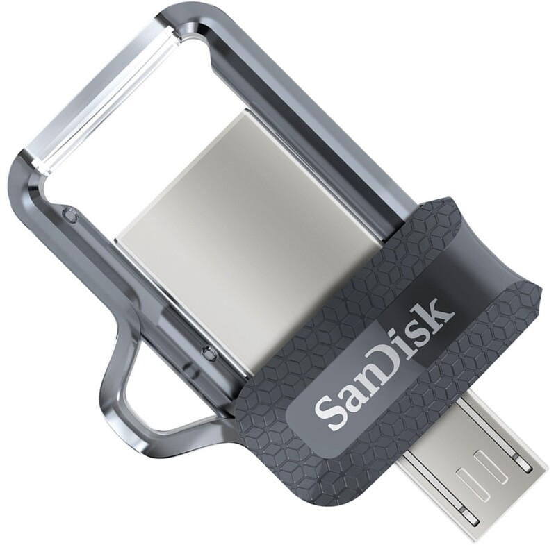 Флеш-накопитель USB3.0 64GB OTG SanDisk Ultra Dual M3.0 Black (SDDD3-064G-G46)