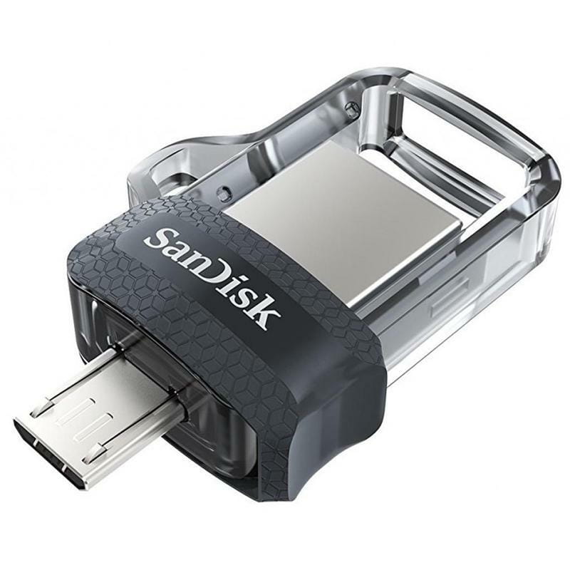 Флеш-накопичувач USB3.0 16GB OTG SanDisk Ultra Dual Black (SDDD3-016G-G46)