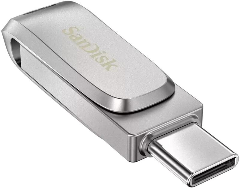 Флеш-накопитель USB 64GB Type-C SanDisk Ultra Dual Luxe Silver (SDDDC4-064G-G46)