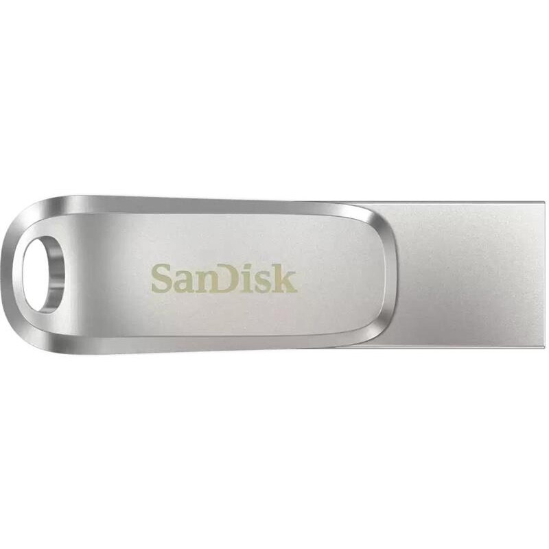 Флеш-накопитель USB 64GB Type-C SanDisk Ultra Dual Luxe Silver (SDDDC4-064G-G46)