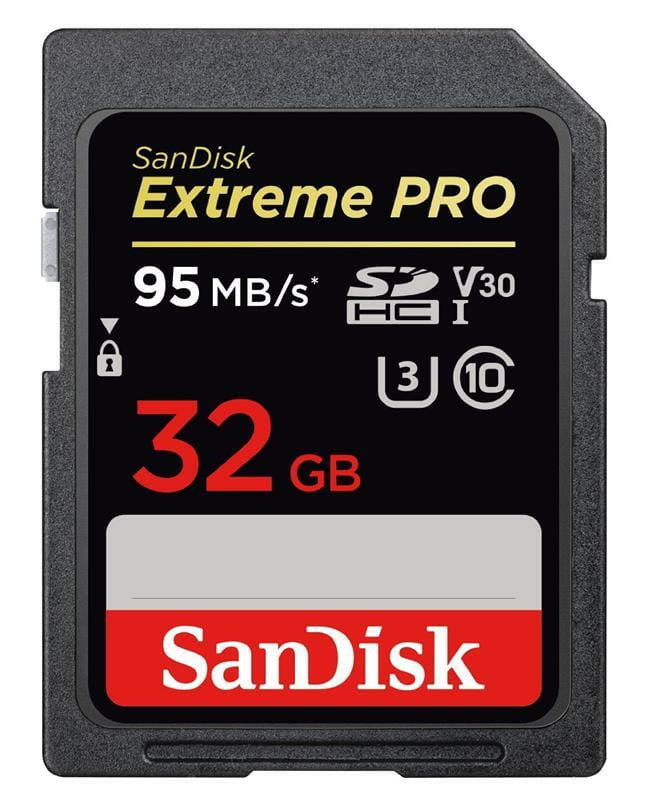 Карта памяти SDHC  32GB UHS-I/U3 Class 10 SanDisk Extreme Pro R170/W95MB/s (SDSDXXG-032G-GN4IN)