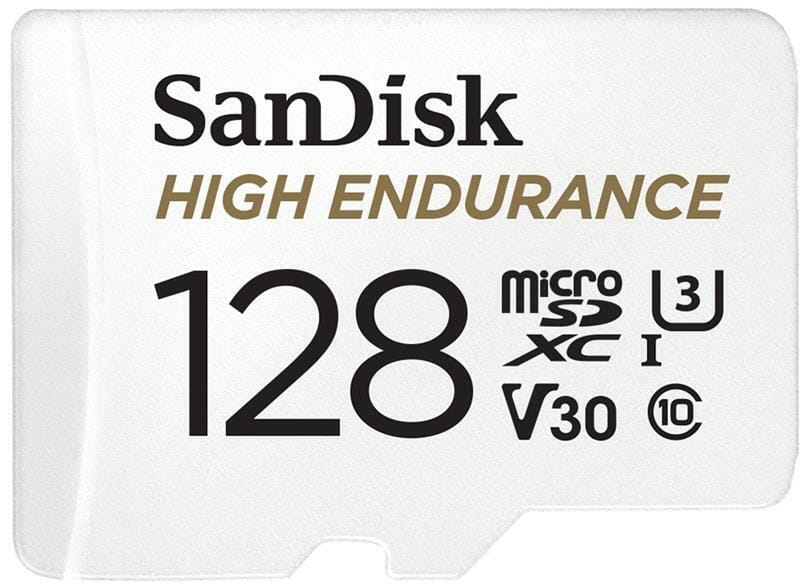 Карта памяти MicroSDXC 128GB UHS-I/U3 Class 10 SanDisk High Endurance R100/W40MB/s + SD-adapter (SDSQQNR-128G-GN6IA)
