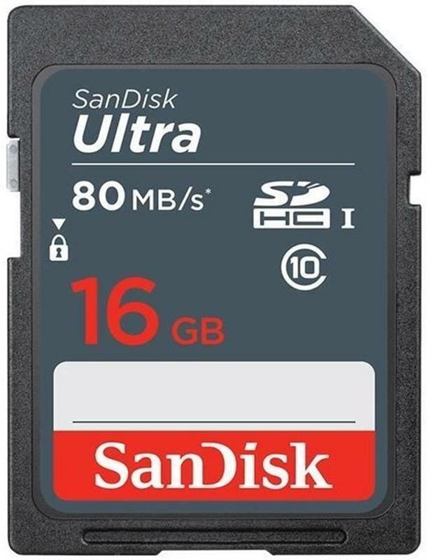 Карта памяти SDHC 16GB UHS-I Class 10 SanDisk Ultra (SDSDUNS-016G-GN3IN ...