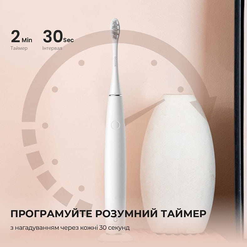 Умная зубная электрощетка Oclean Air 2T Electric Toothbrush White (6970810552324)