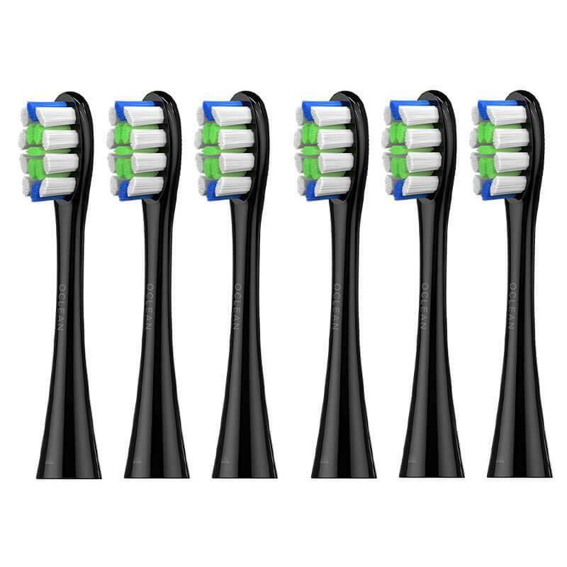 Насадка для зубной электрощетки Oclean P1C5 B06 Plaque Control Brush Head Black (6 шт) (6970810552232)