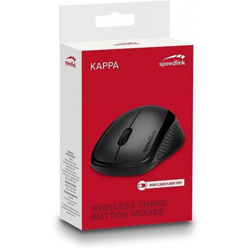 Мышь беспроводная SpeedLink Kappa Black (SL-630011-BK)