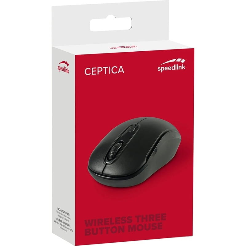 Мышь беспроводная SpeedLink Ceptica Black (SL-630013-BKBK)