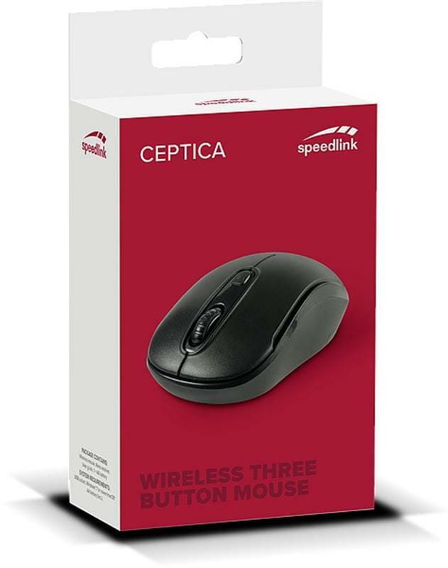 Мышь беспроводная SpeedLink Ceptica Black (SL-630013-BKBK)