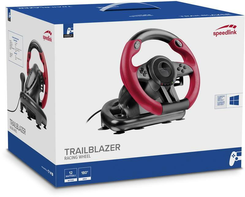 Кермо Speed Link Trailblazer Racing Wheel (SL-450500-BK) Black/Red USB