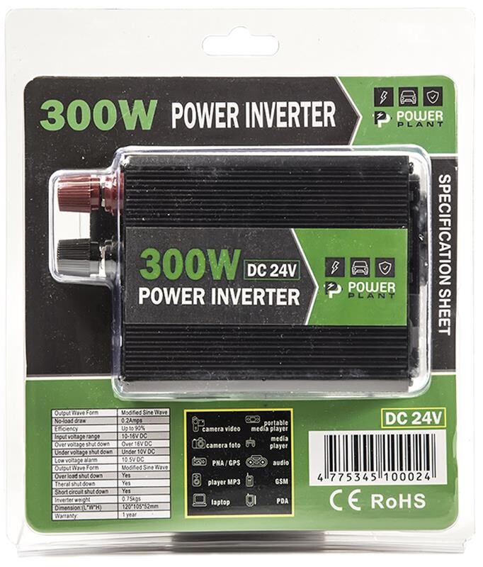 Инвертор напряжения PowerPlant HYM300-242, 24V (KD00MS0002)