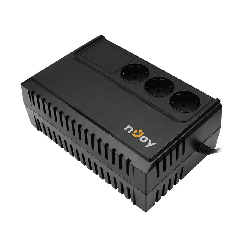 ИБП NJOY Renton 650 (PWUP-LI065RE-CG01B) Lin.int., AVR, 3 x евро, пластик