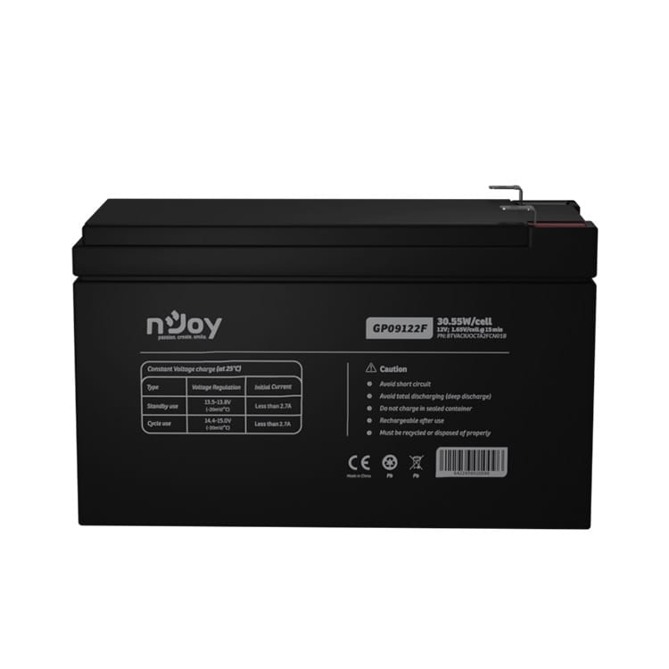 Аккумуляторная батарея Njoy GP09122F 12V 9AH (BTVACIUOCTA2FCN01B) AGM