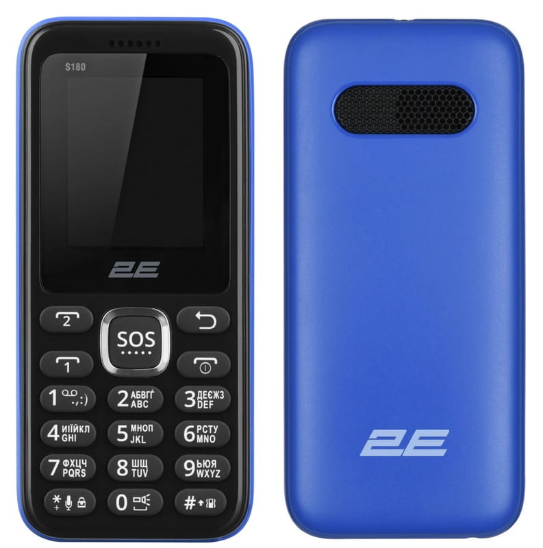 Мобильный телефон 2E S180 Dual Sim Blue (680051628653)