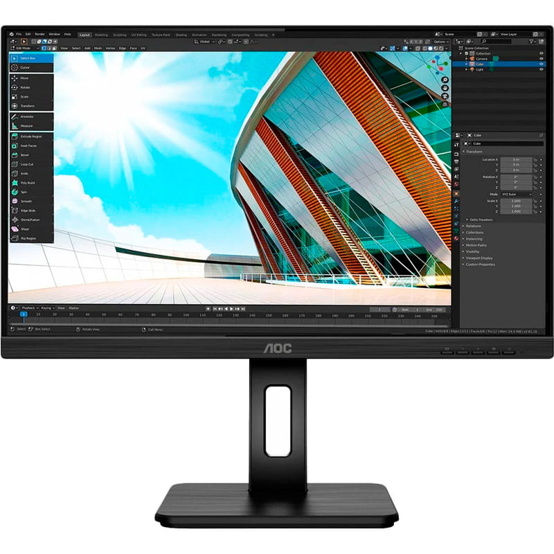 Монитор AOC 27" U27P2 IPS Black