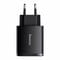 Фото - Мережевий зарядний пристрій Baseus Compact Quick Charger 30W QC+ PD (1Type-C + 2USB) Black (CCXJ-E01) | click.ua