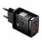 Фото - Мережевий зарядний пристрій Baseus Compact Quick Charger 30W QC+ PD (1Type-C + 2USB) Black (CCXJ-E01) | click.ua