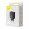 Фото - Мережевий зарядний пристрій Baseus Compact Quick Charger 30W QC+ PD (1Type-C + 2USB) Black (CCXJ-E01) | click.ua