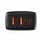 Фото - Мережевий зарядний пристрій Baseus Compact Quick Charger 30W QC+ PD (1Type-C + 2USB) Black (CCXJ-E01) | click.ua