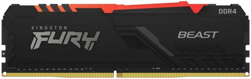 Модуль пам`яті DDR4 16GB/3200 Kingston Fury Beast RGB (KF432C16BB1A/16)