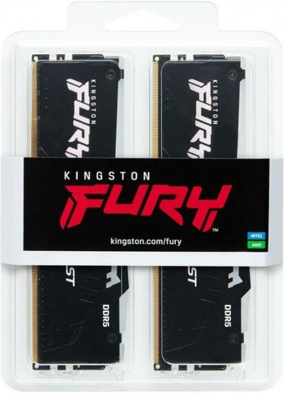 Модуль памяти DDR5 2x16GB/5200 Kingston Fury Beast RGB Black (KF552C40BBAK2-32)