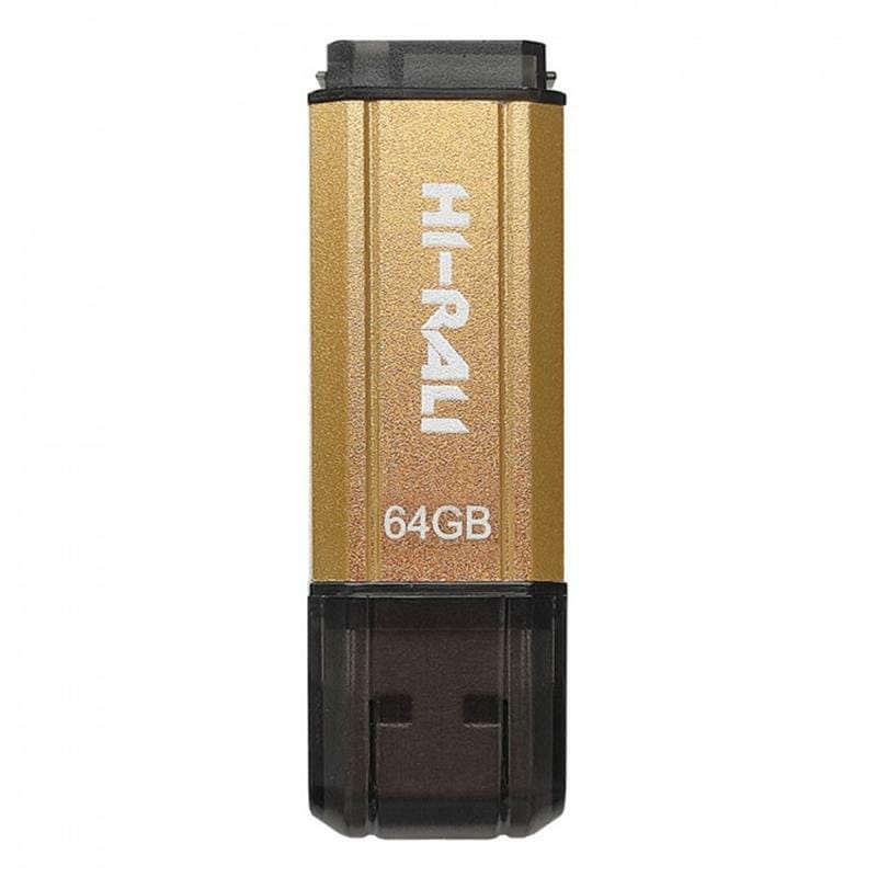 Флеш-накопичувач USB 64GB Hi-Rali Stark Series Gold (HI-64GBSTGD)