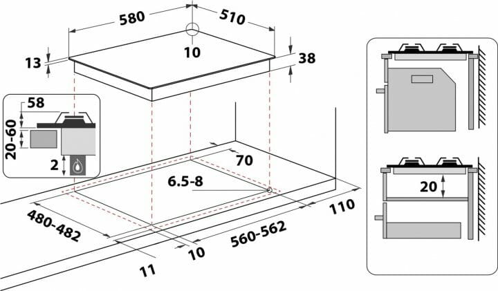 Варочная поверхность Whirlpool TKRL 660 IX