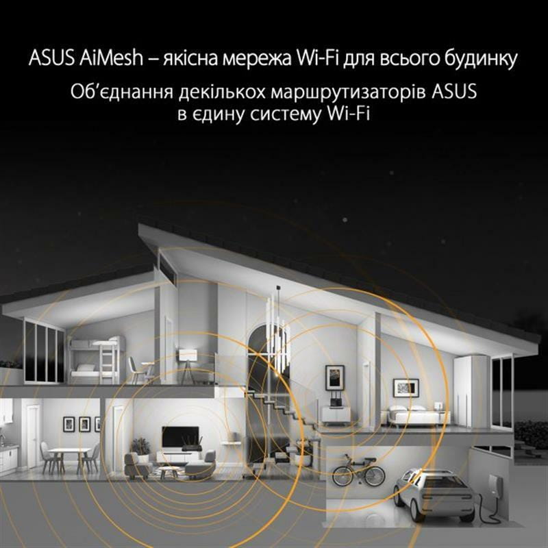 Беспроводной маршрутизатор Asus TUF Gaming AX3000 V2 (TUF-AX3000 V2) (90IG0790-MO3B00)