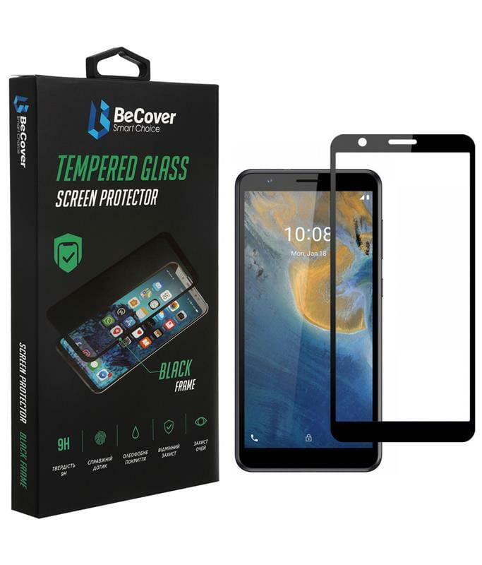 Защитное стекло BeCover для ZTE Blade A31 Plus Black (707282)